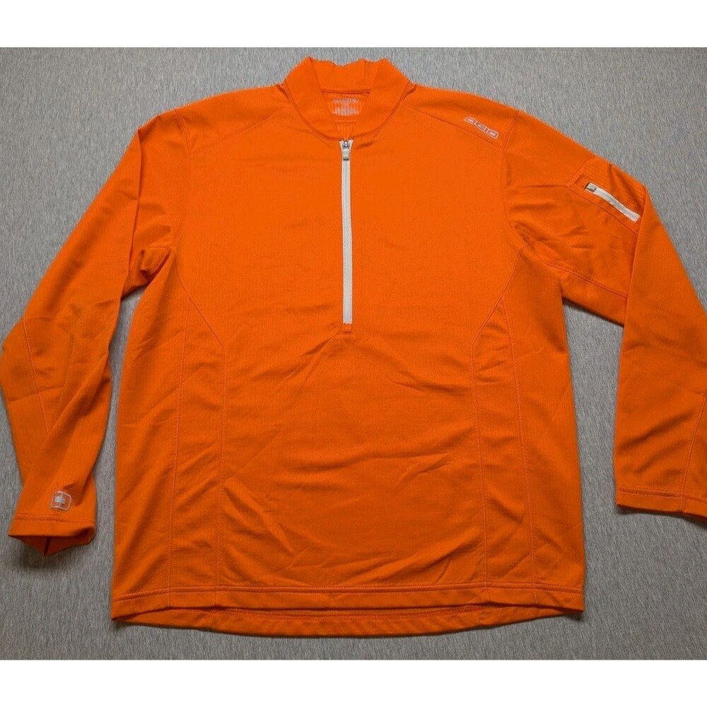 OGIO Lightweight Breathable Size XL Orange Quarter Zip
